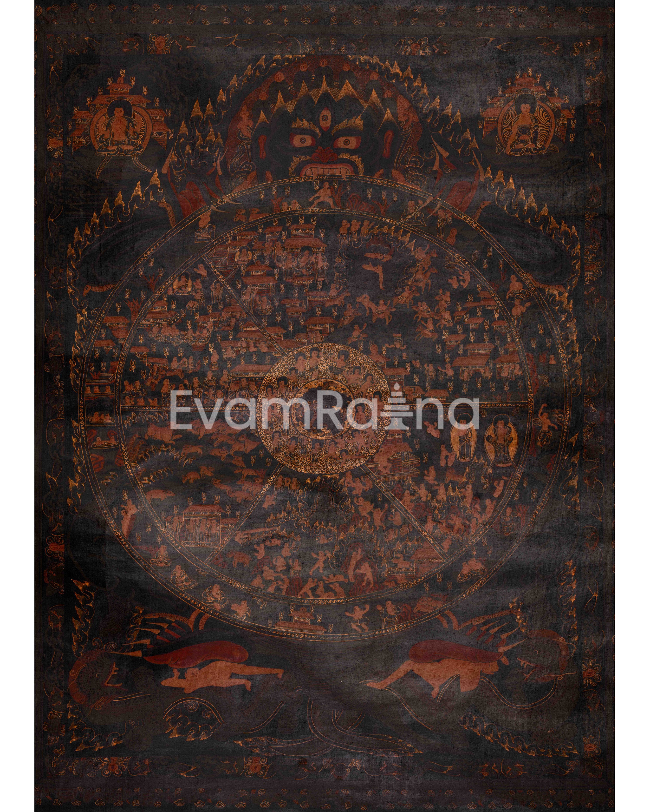 Wheel of Life Buddhist Thangka