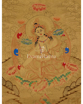 Buddhist Deity Green Tara Thangka