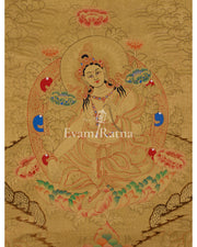 Buddhist Deity Green Tara Thangka