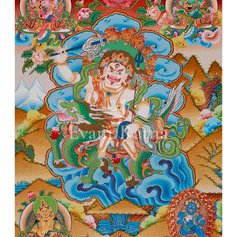 Sacred White Dzambhala Thangka