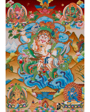Sacred White Dzambhala Thangka
