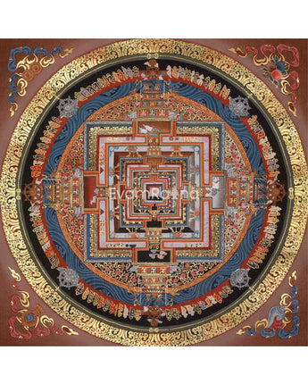 Sacred Kalachakra Mandala Art 