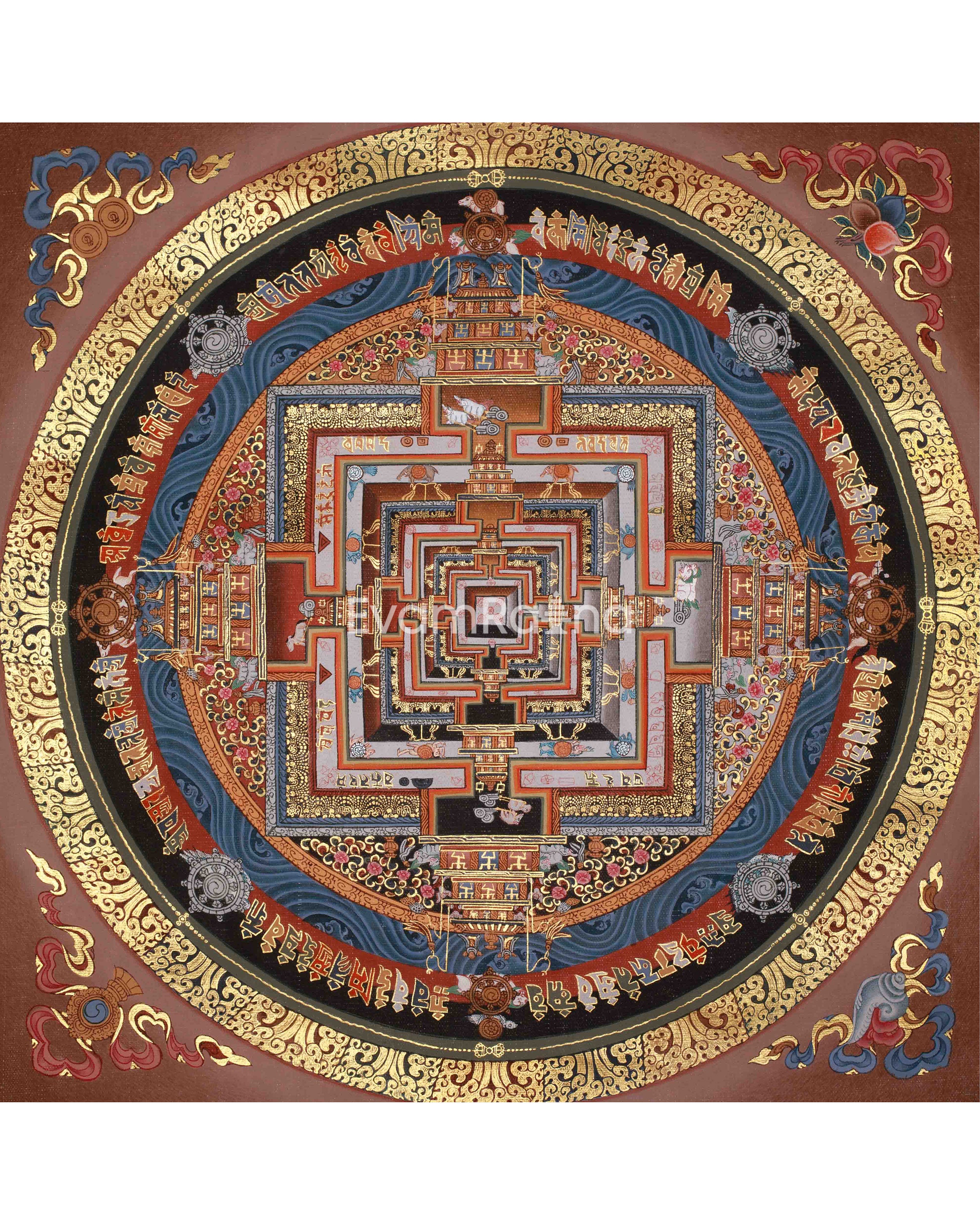 Sacred Kalachakra Mandala Art 