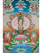 1000 Armed Chenrezig Buddhist Thangka