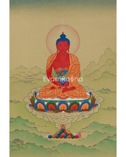 Amitabha Buddha Enlightenment Thangka