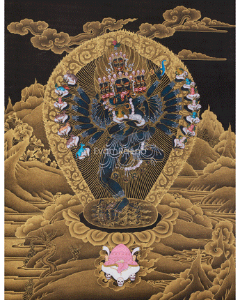 Thangka of Yidam Hevajra 