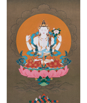 Traditional Artwork of Chenrezig