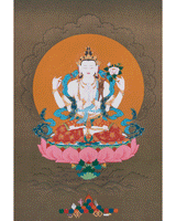 Traditional Artwork of Chenrezig