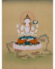 Himalayan Thangka of Chenrezig