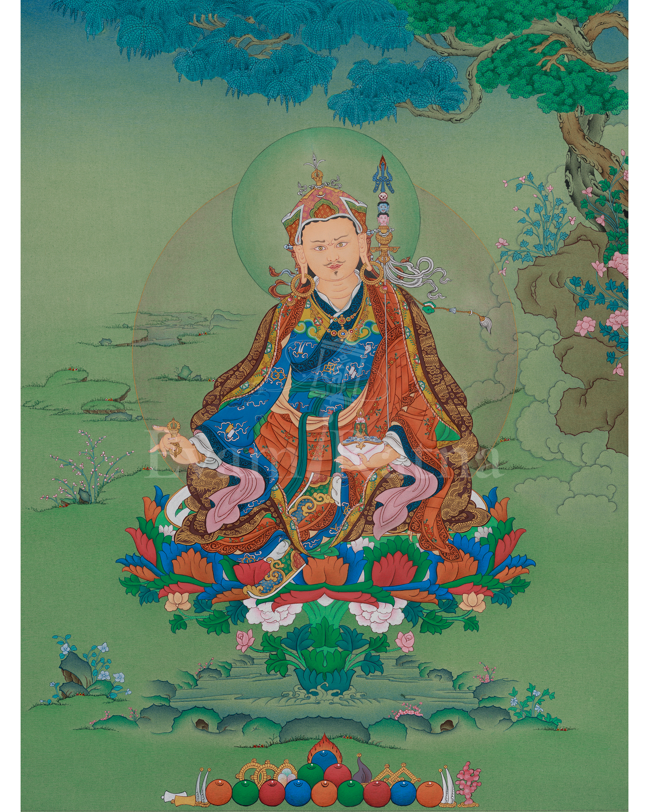 Buddhist Guru Rinpoche Artwork | Spiritual Transformation | Sacred Art