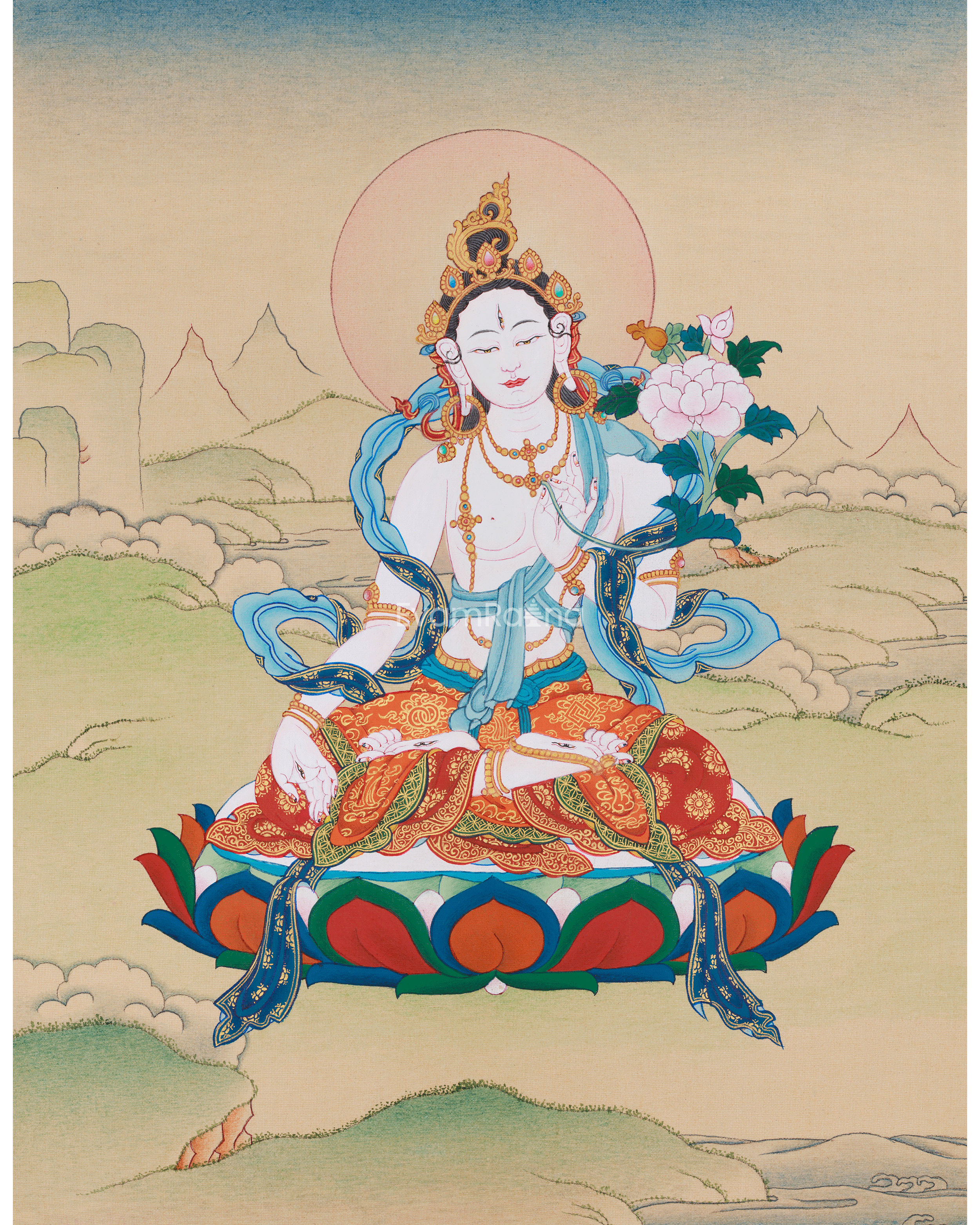 White Tara Thangka 