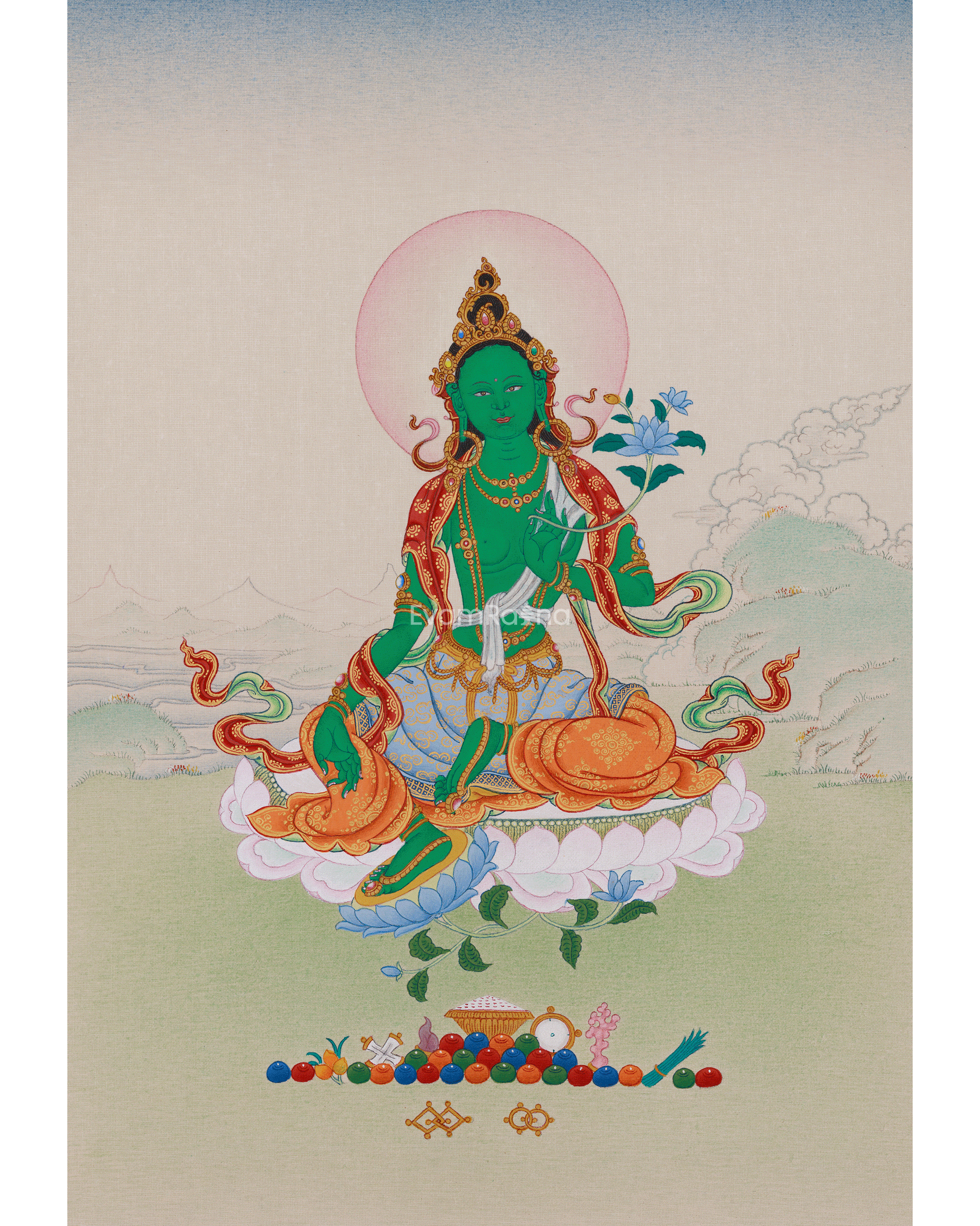  Green Tara Thangka