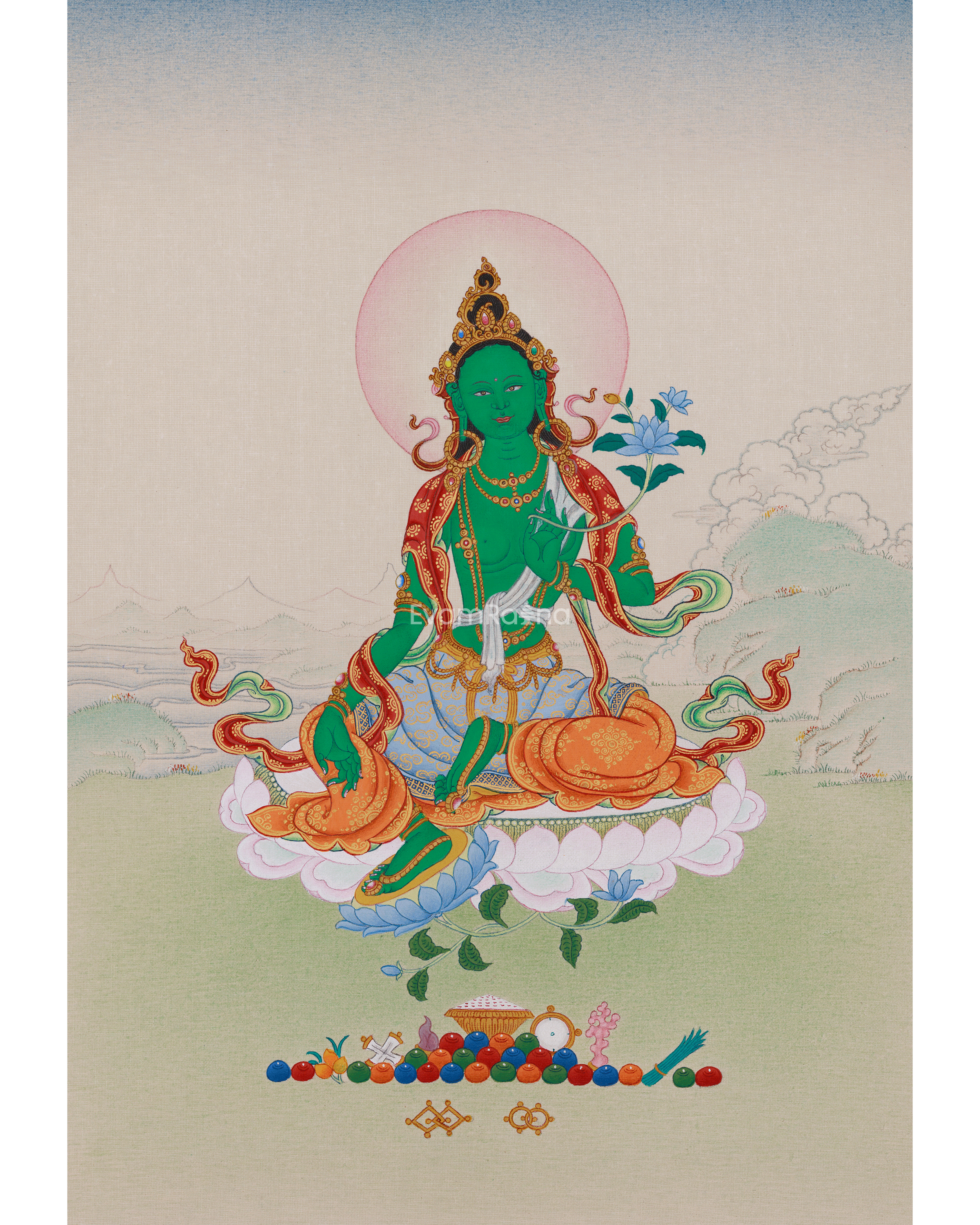  Green Tara Thangka