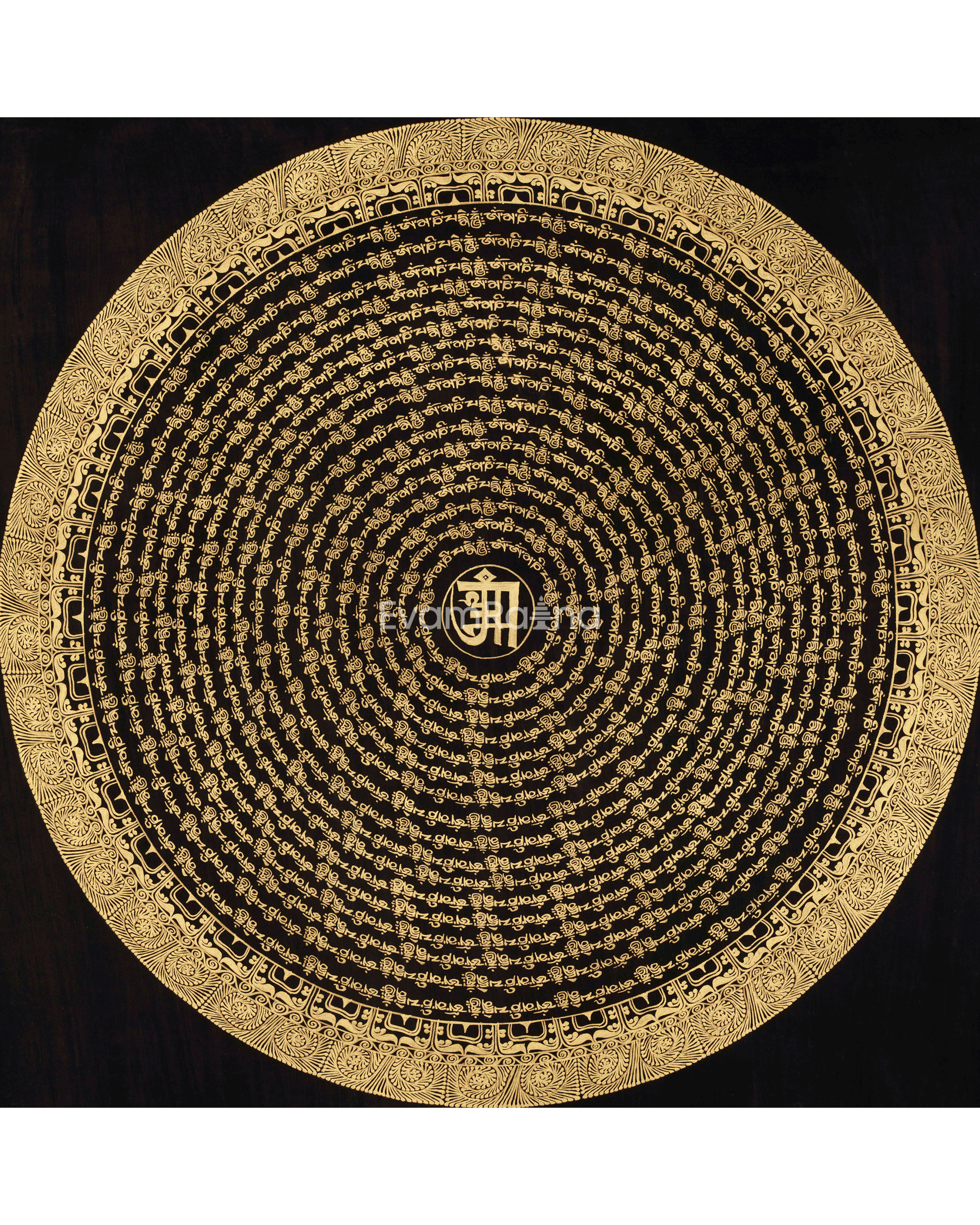 Himalayan Mantra Mandala Art