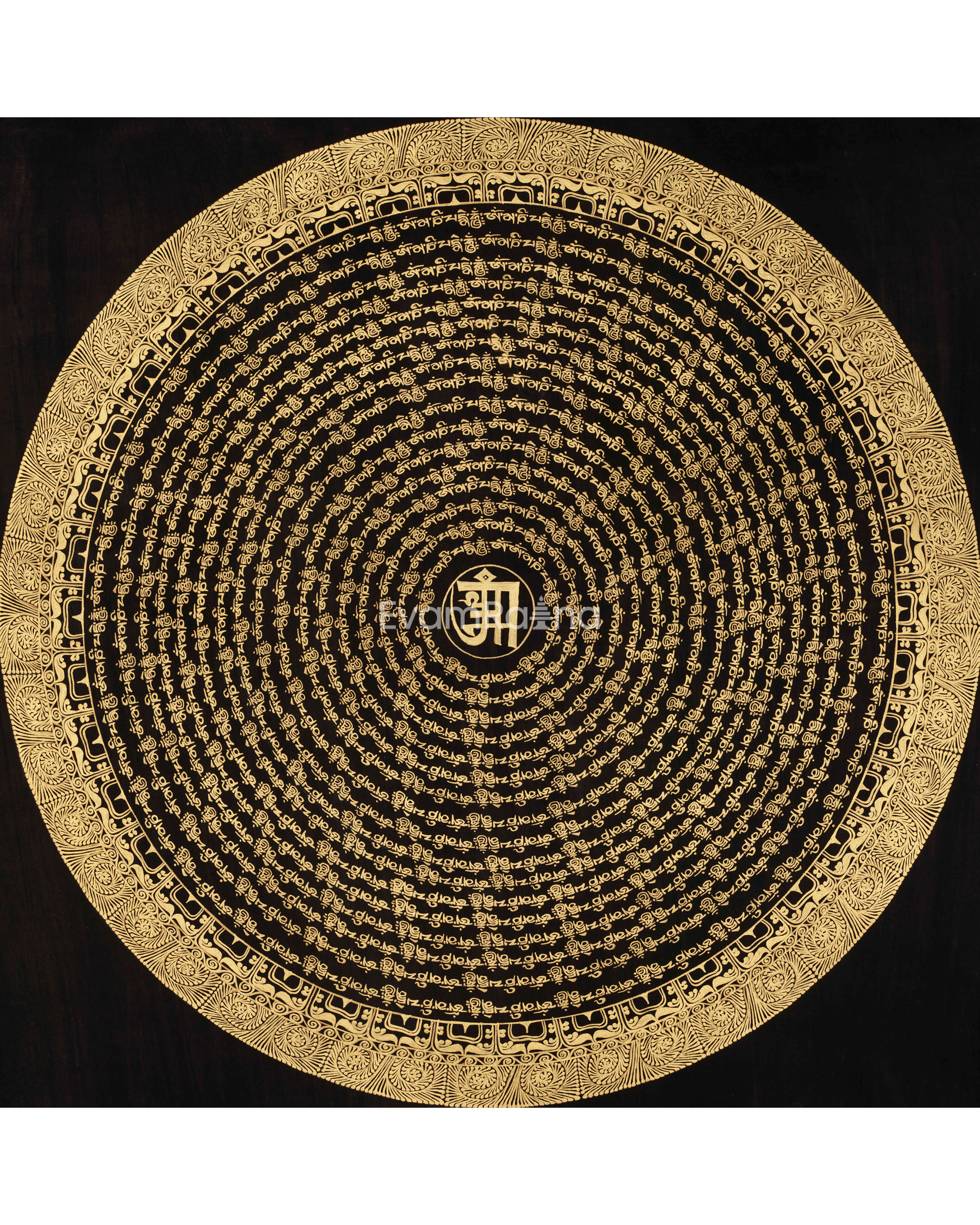 Himalayan Mantra Mandala Art