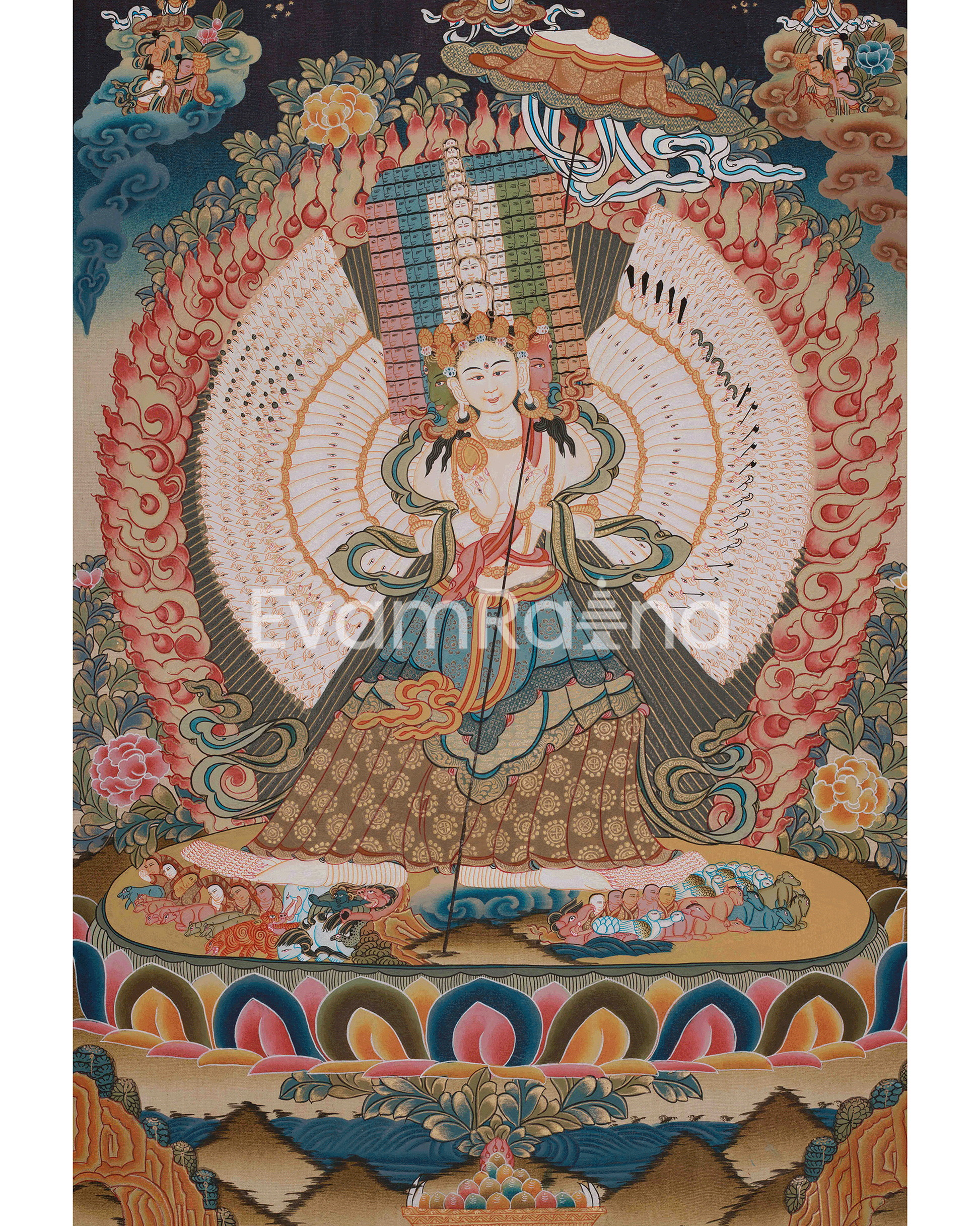 1000 Armed Dukar Thangka