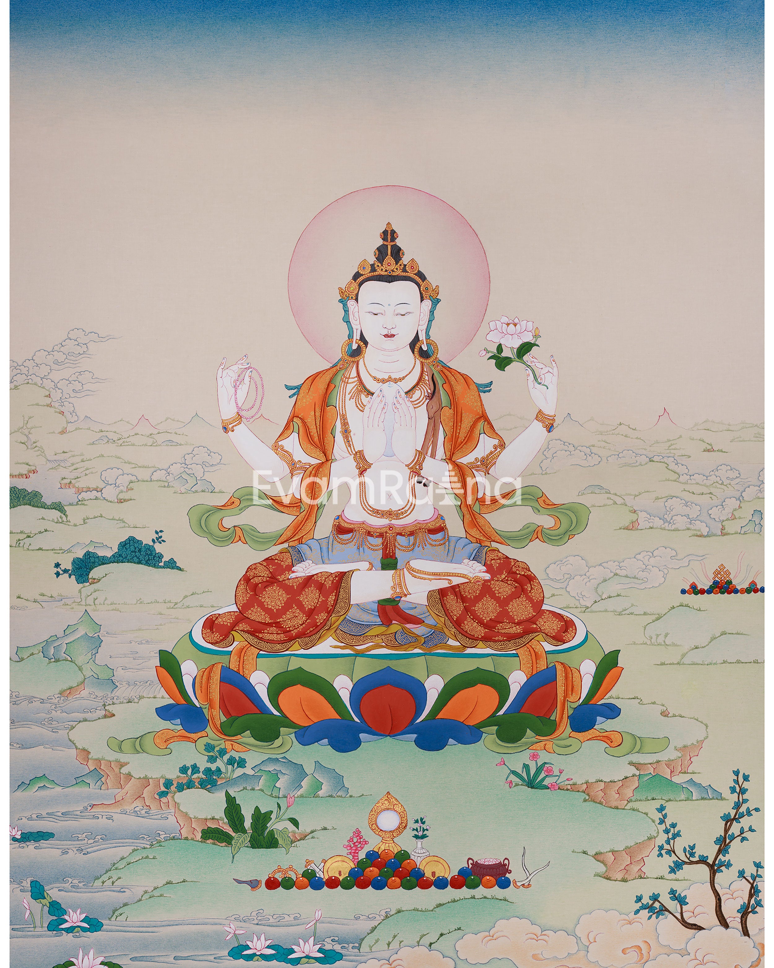 Universal Compassion Thangka of Avalokiteshvara