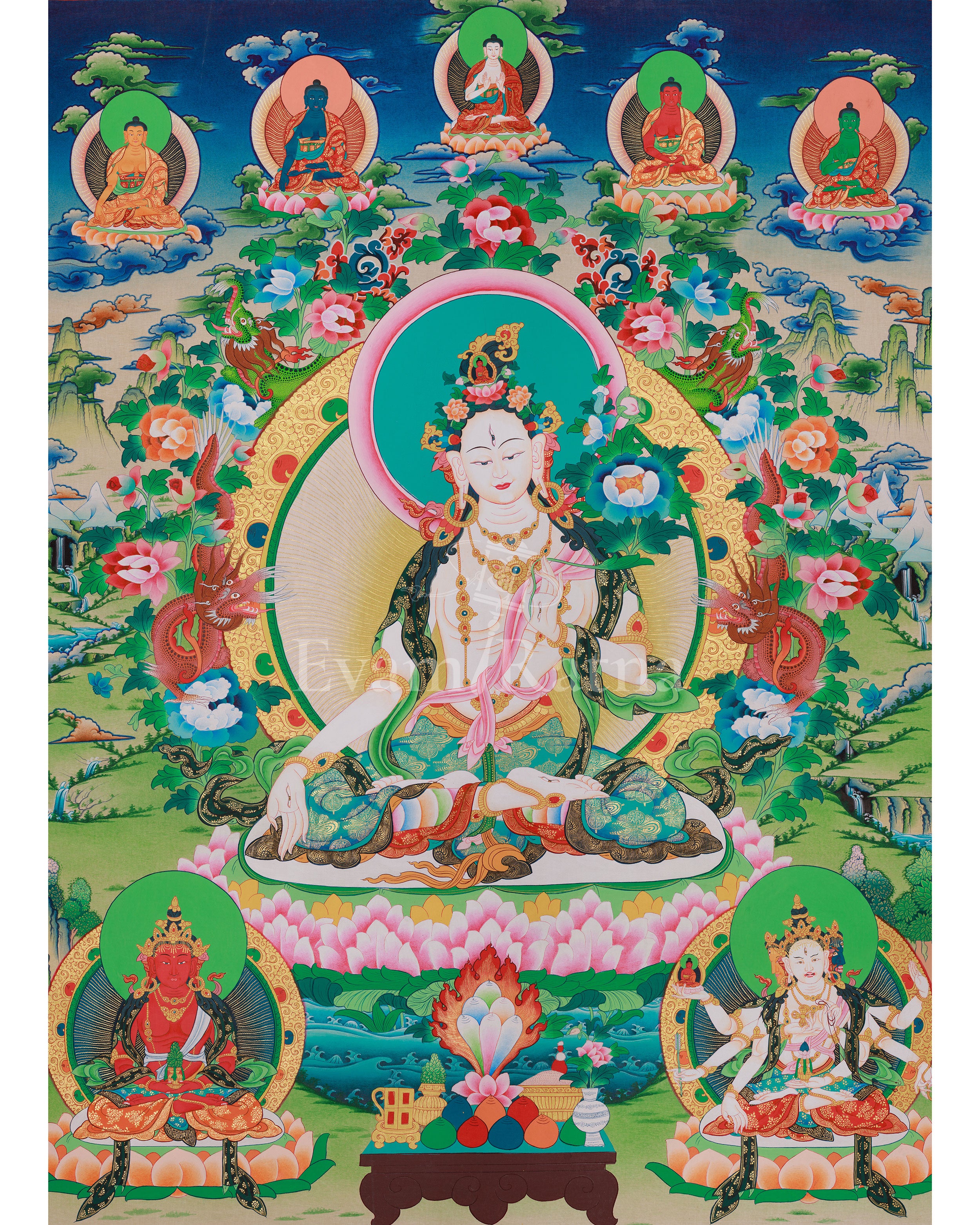 Buddhist Sita Tara Thangka