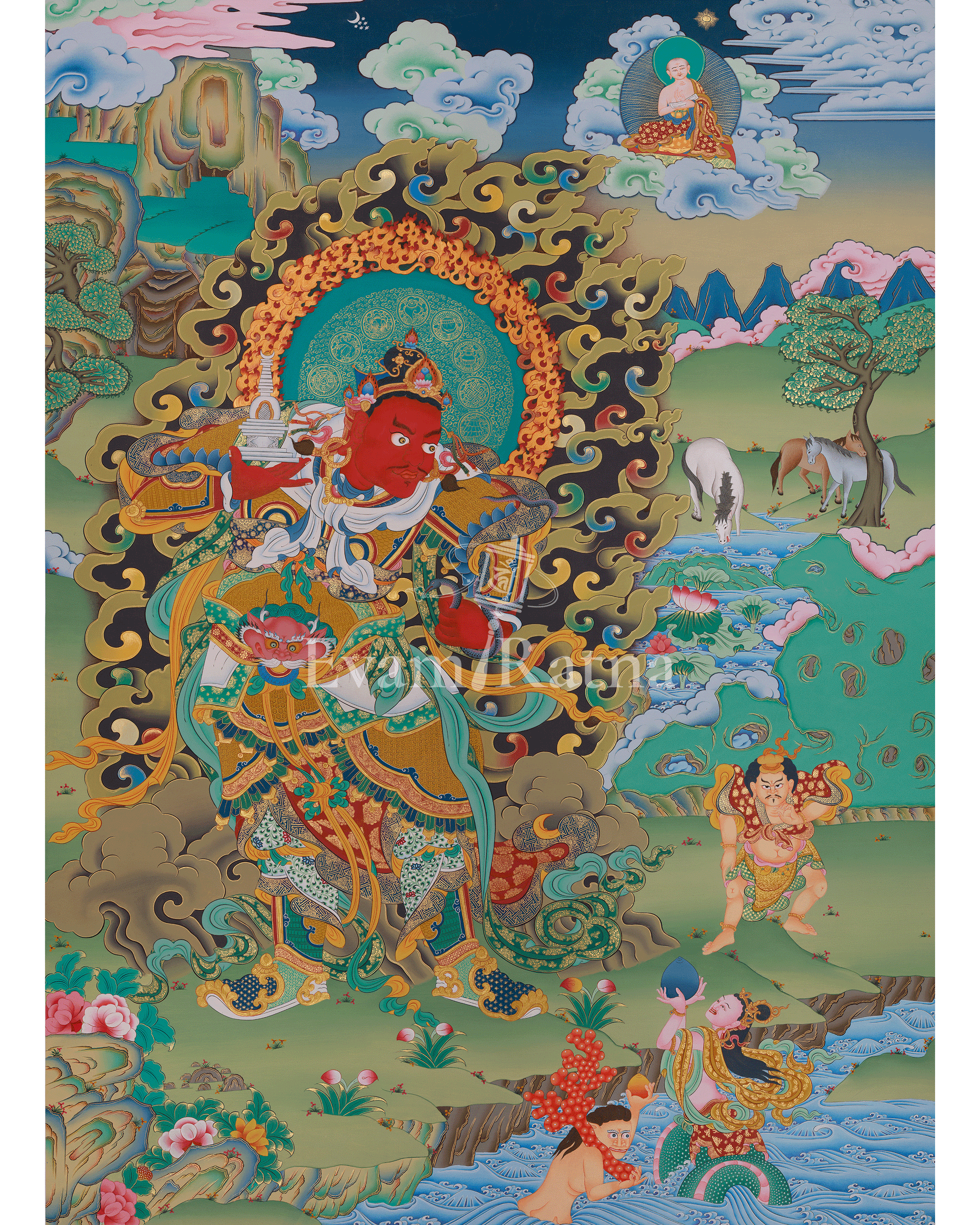 Traditional Thangka of Virupaksa