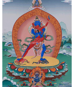 Giclee Print of Chakrasambhara with Mahakala and Mitrupa