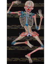 Traditional Thangka of Human Anatomy | Skeletal, Muscular, and Energy Mapping Art