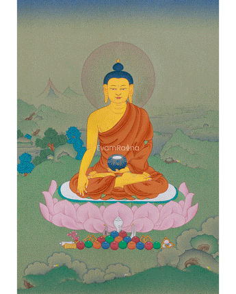 Thangka of Historical Buddha, Shakyamuni 