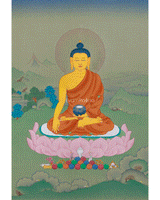 Thangka of Historical Buddha, Shakyamuni 