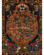 Himalayan Wheel of Life Thangka