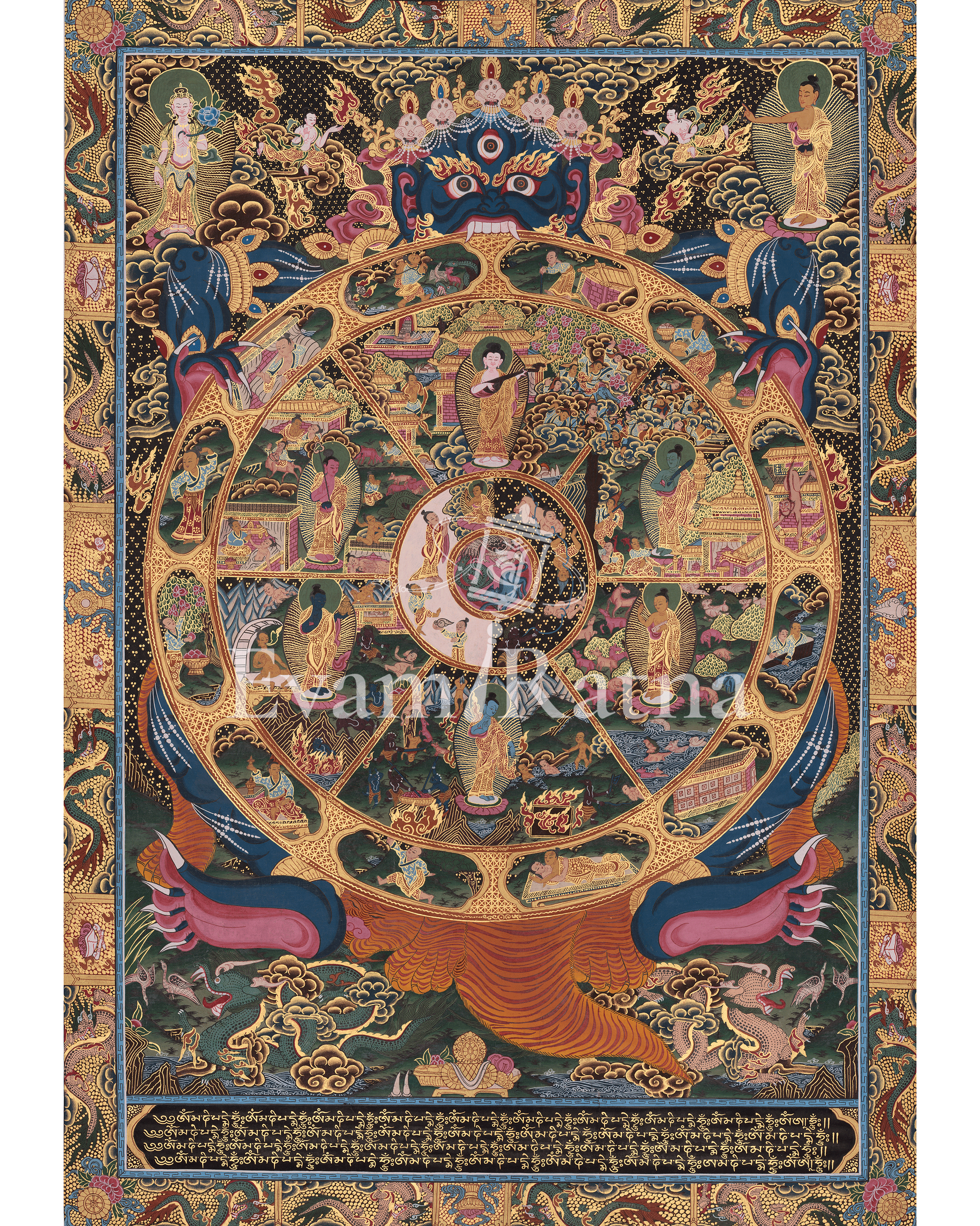 Himalayan Art of Wheel of Life | Symbol of Karma, Rebirth, and Liberation
