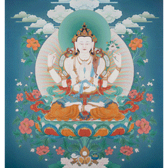 4-Armed Avalokiteshvara Print