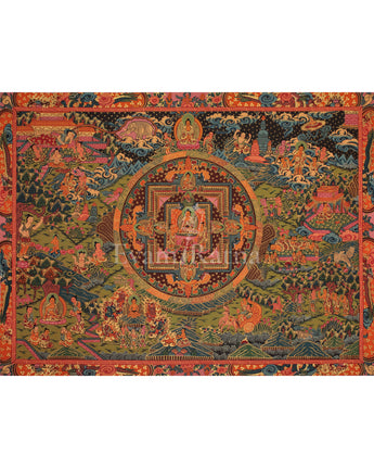 Authentic Buddha Life Story Thangka 