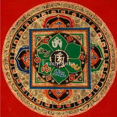 Tibetan Om Mantra Mandala