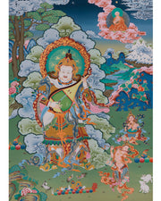 Sacred Thangka of Dhritarashtra 