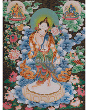 Divine Standing Chenrezig Thangka