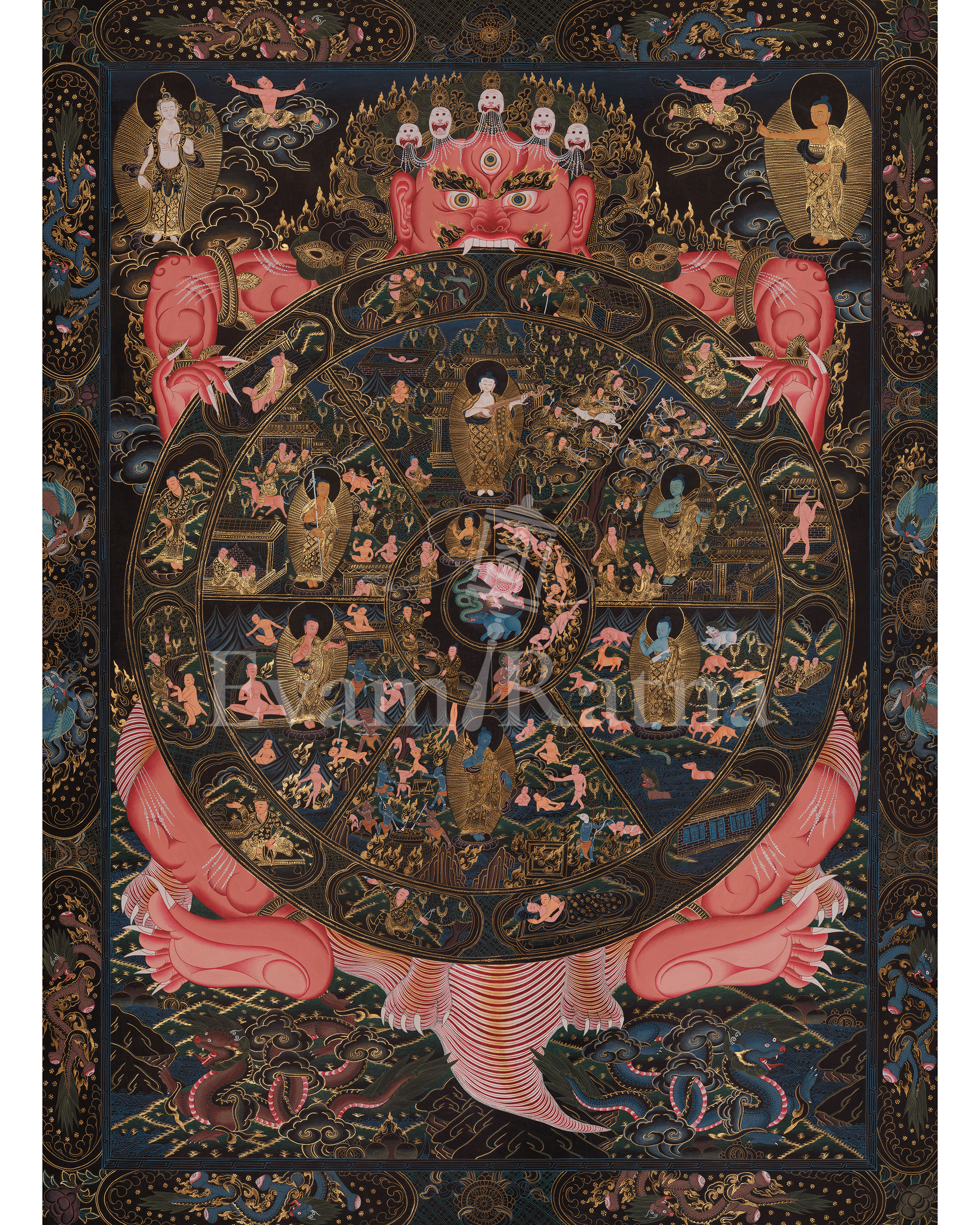 Authentic Wheel of Life Art 