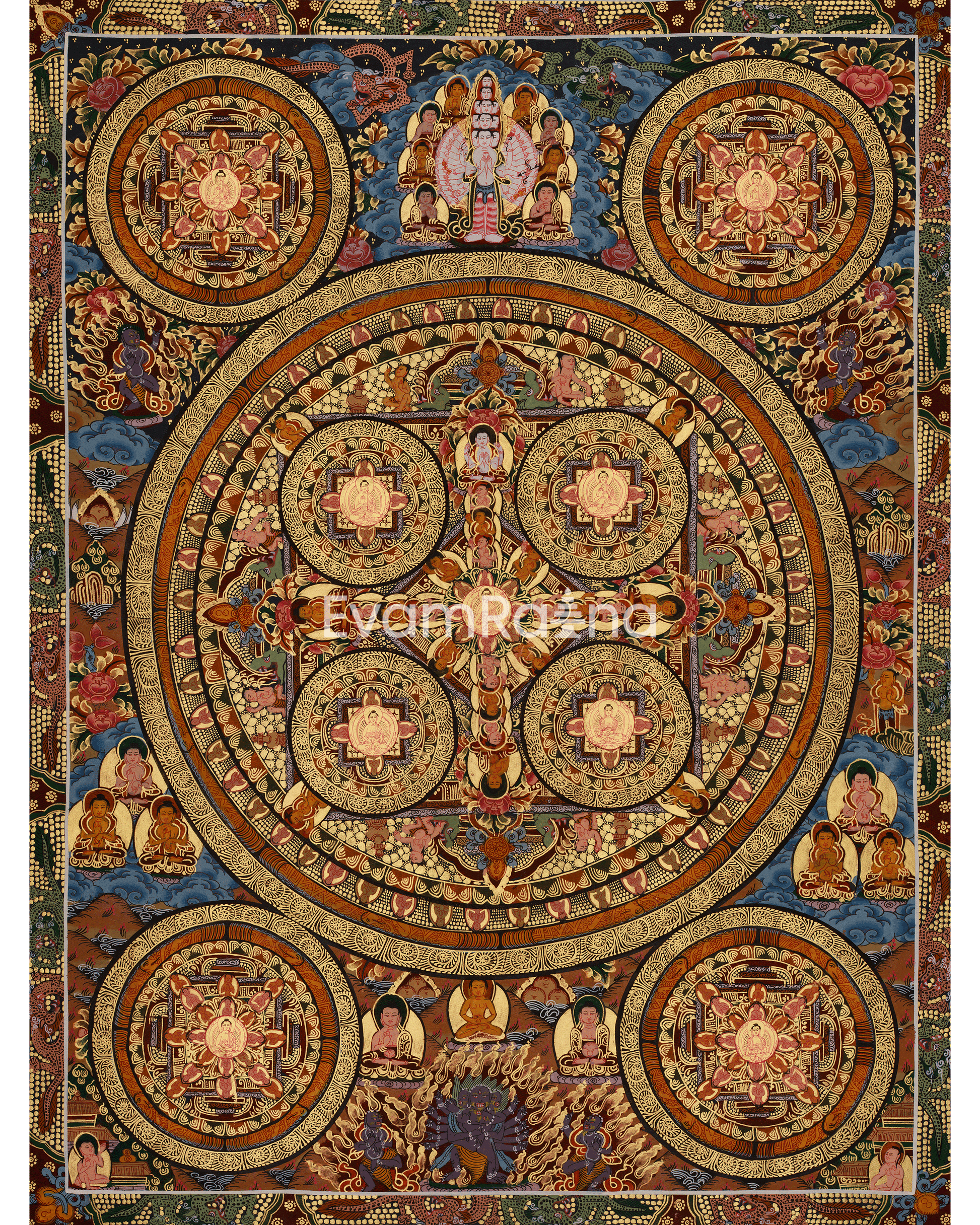Traditional Art of Buddha Mandala