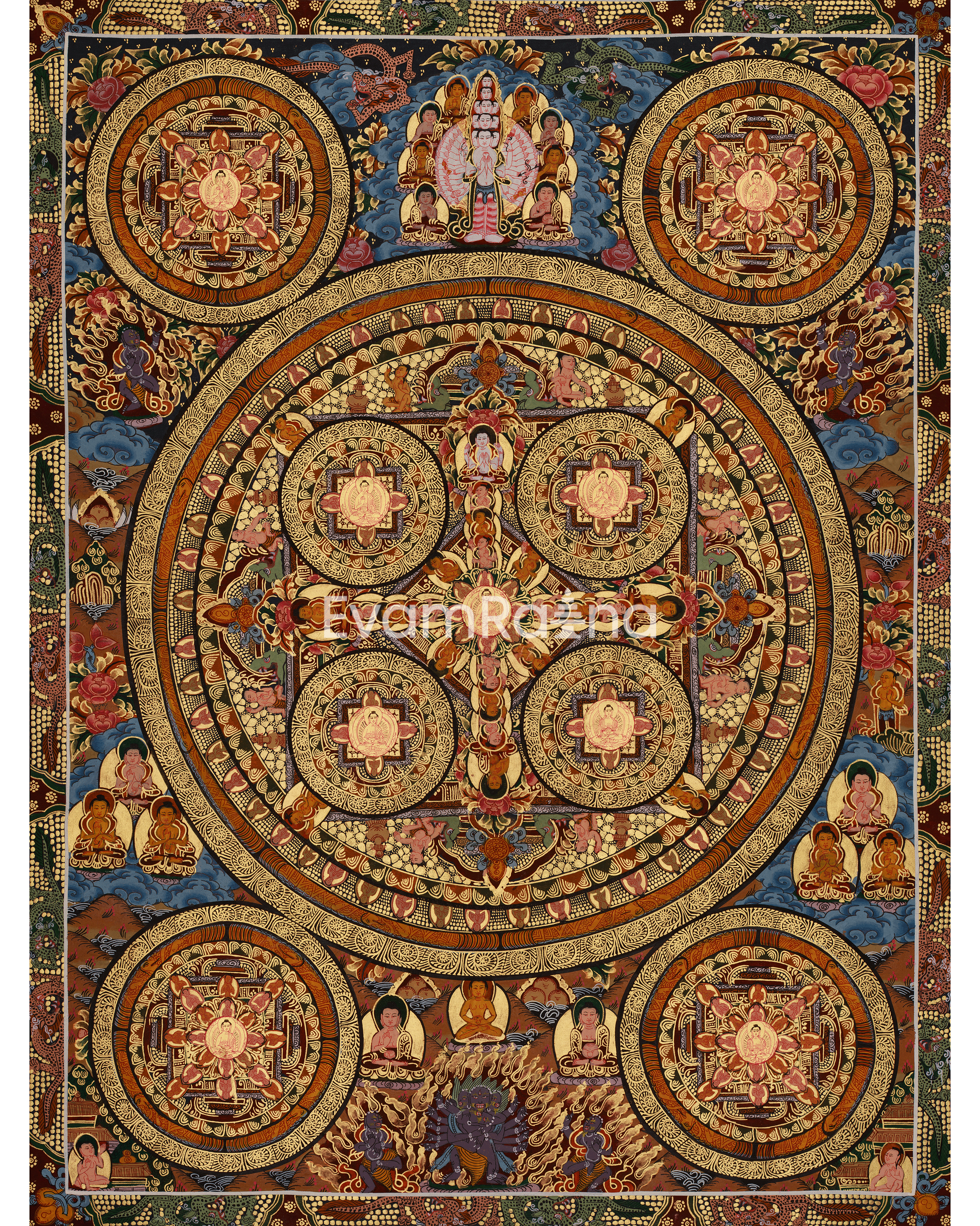 Traditional Art of Buddha Mandala