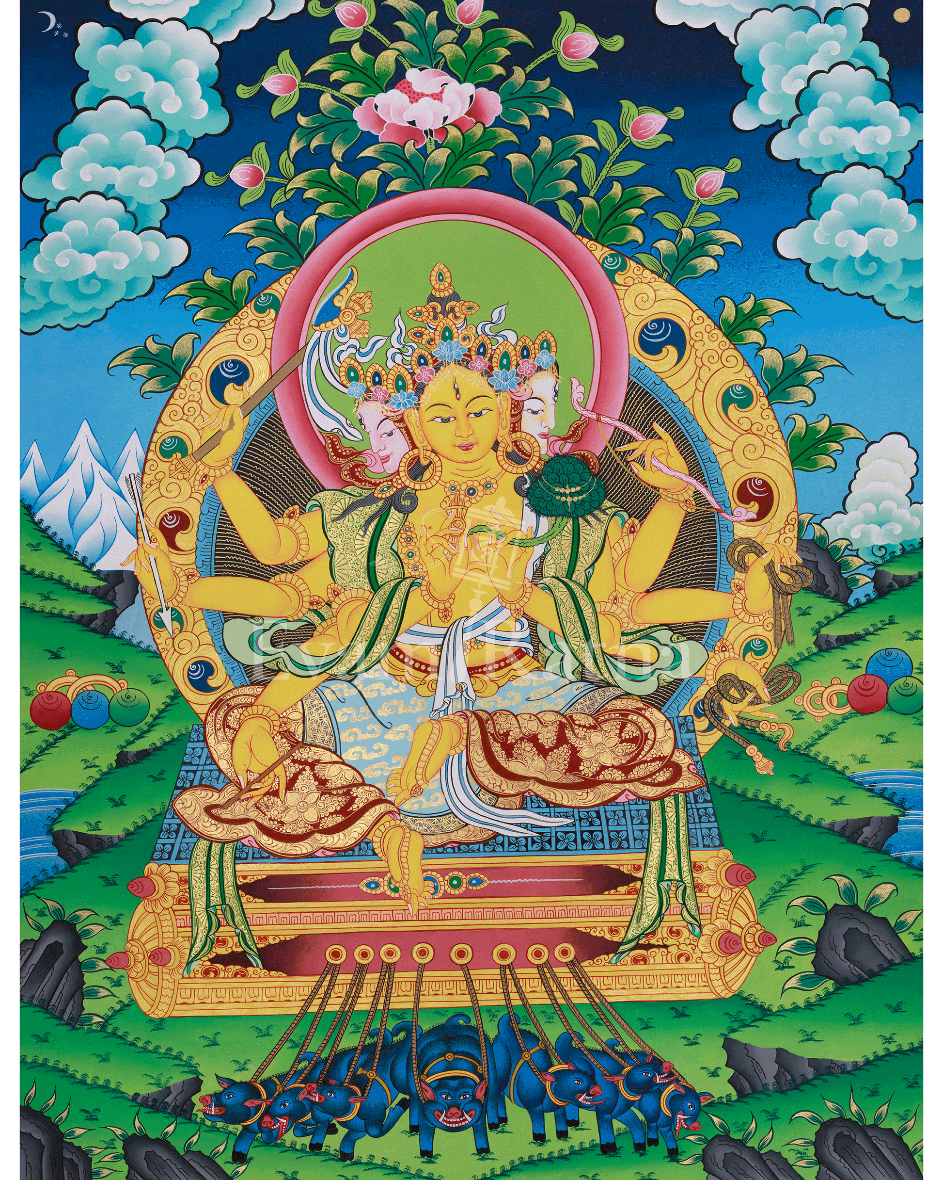 Traditional Thangka of Marichi