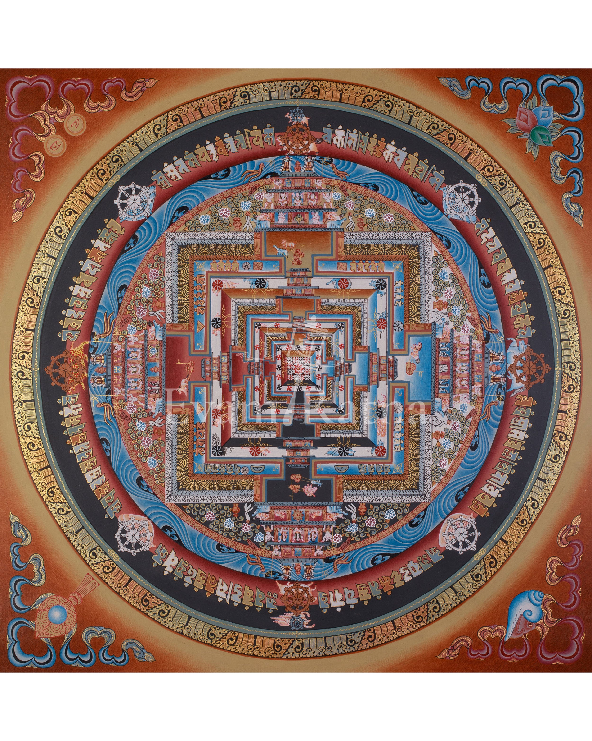 Kalachakra Mandala Meditation Art