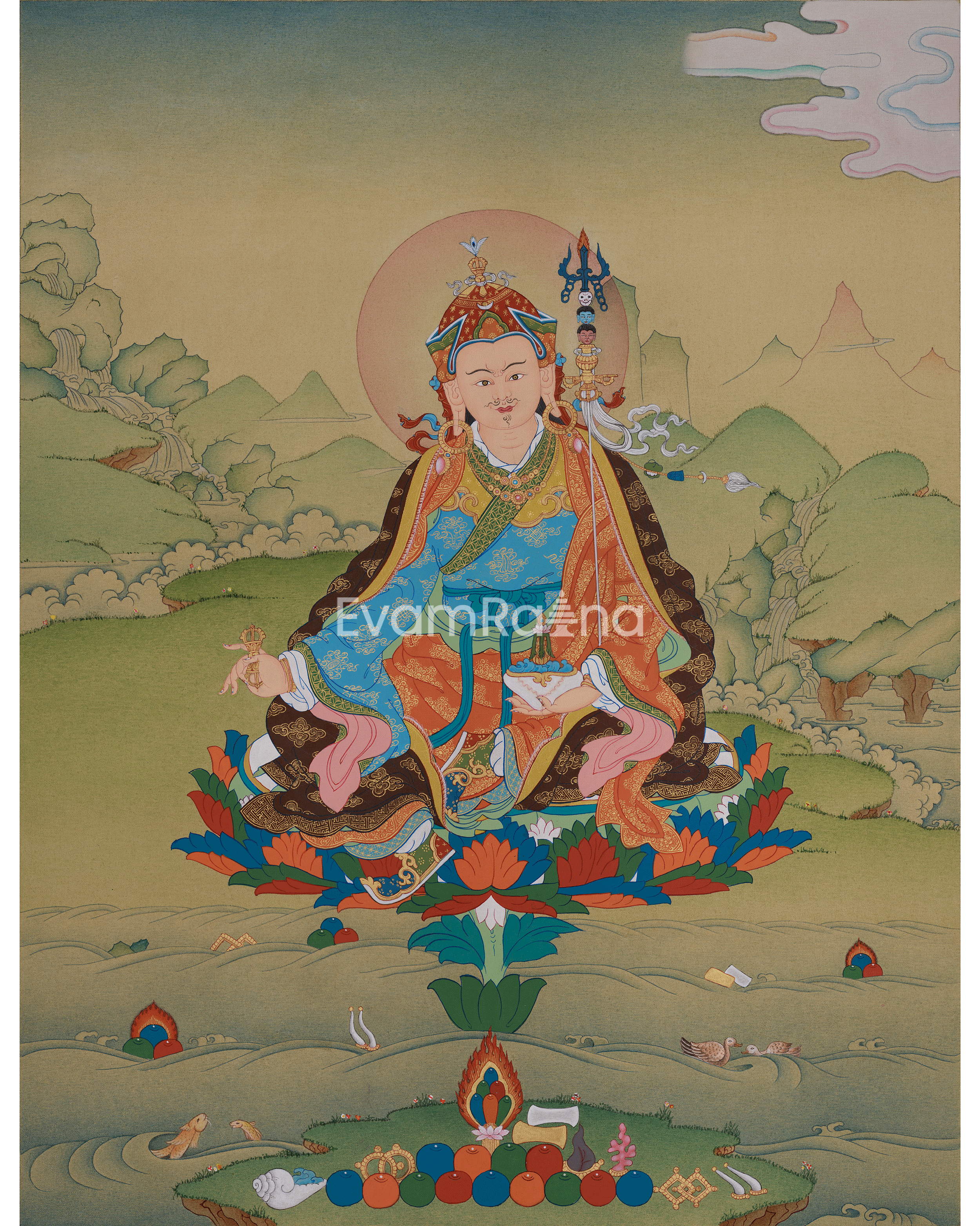 Guru Rinpoche Wisdom Thangka
