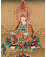 Guru Rinpoche With Amitabha