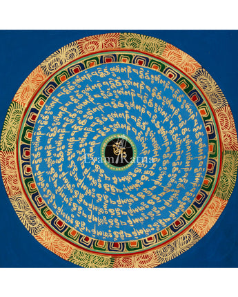 Buddhist Mantra Mandala Art 