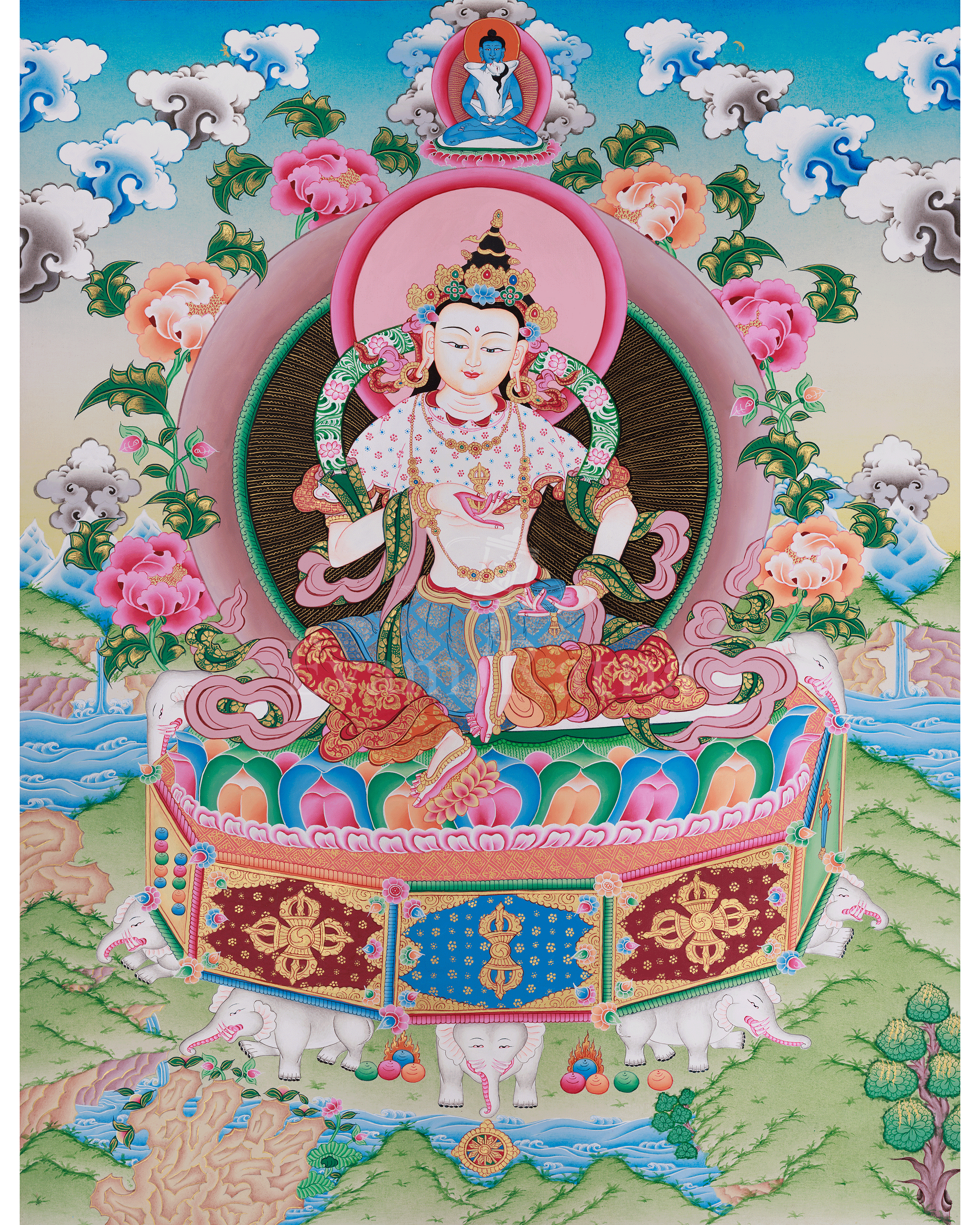 Vajrasattva Buddha Thangka