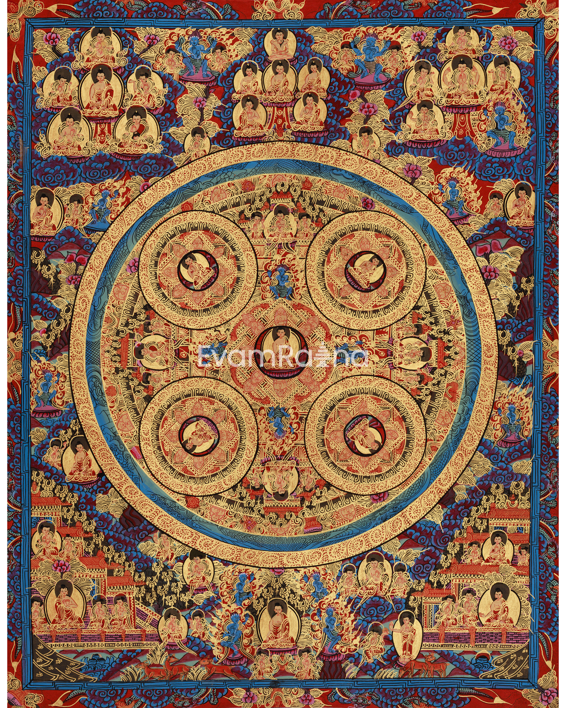 Sacred Buddha Mandala Art