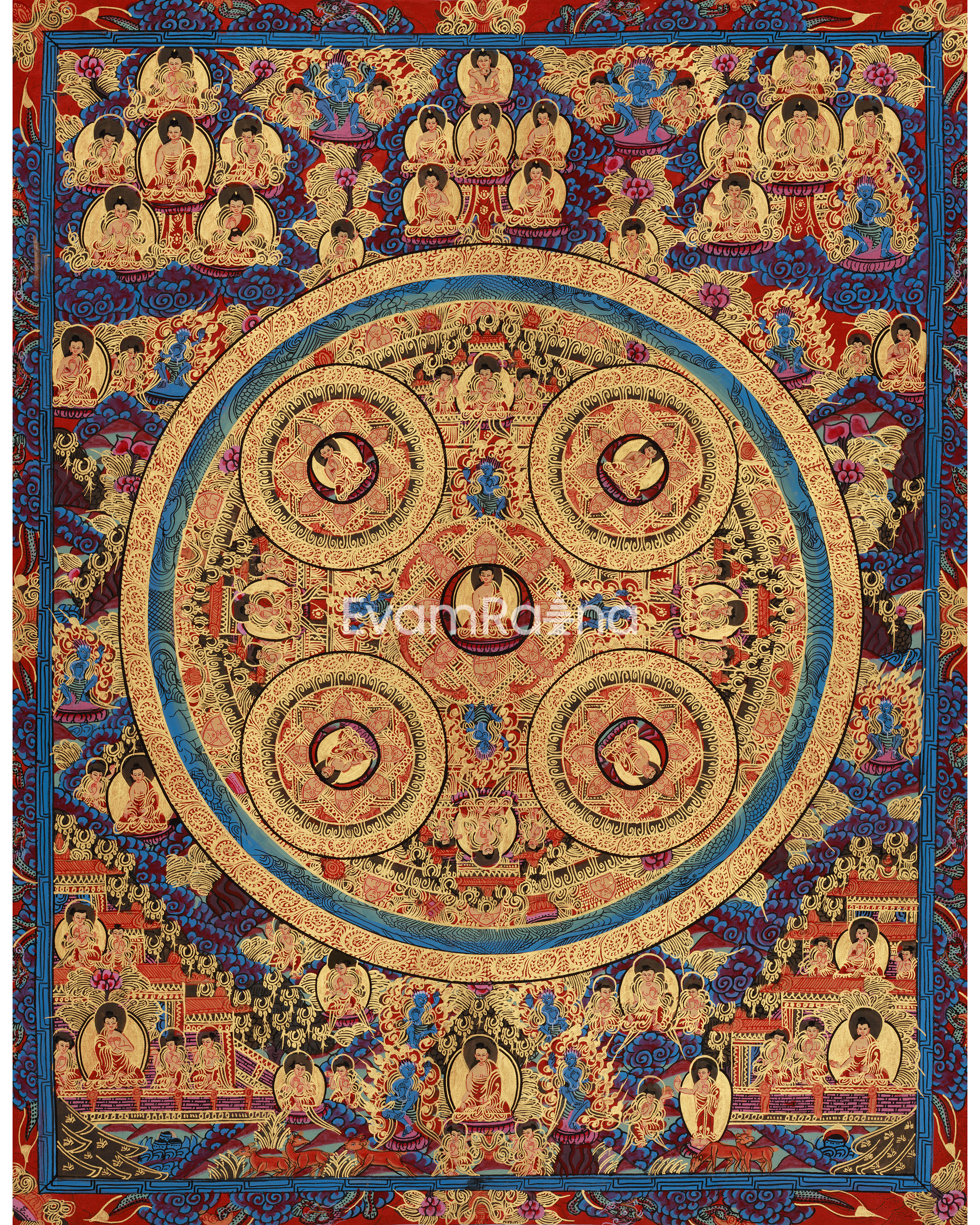 Sacred Buddha Mandala Art