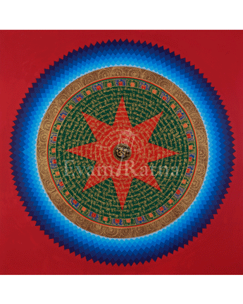 Traditional Mantra Mandala Art