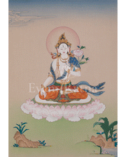 White Tara Compassion Deity Art