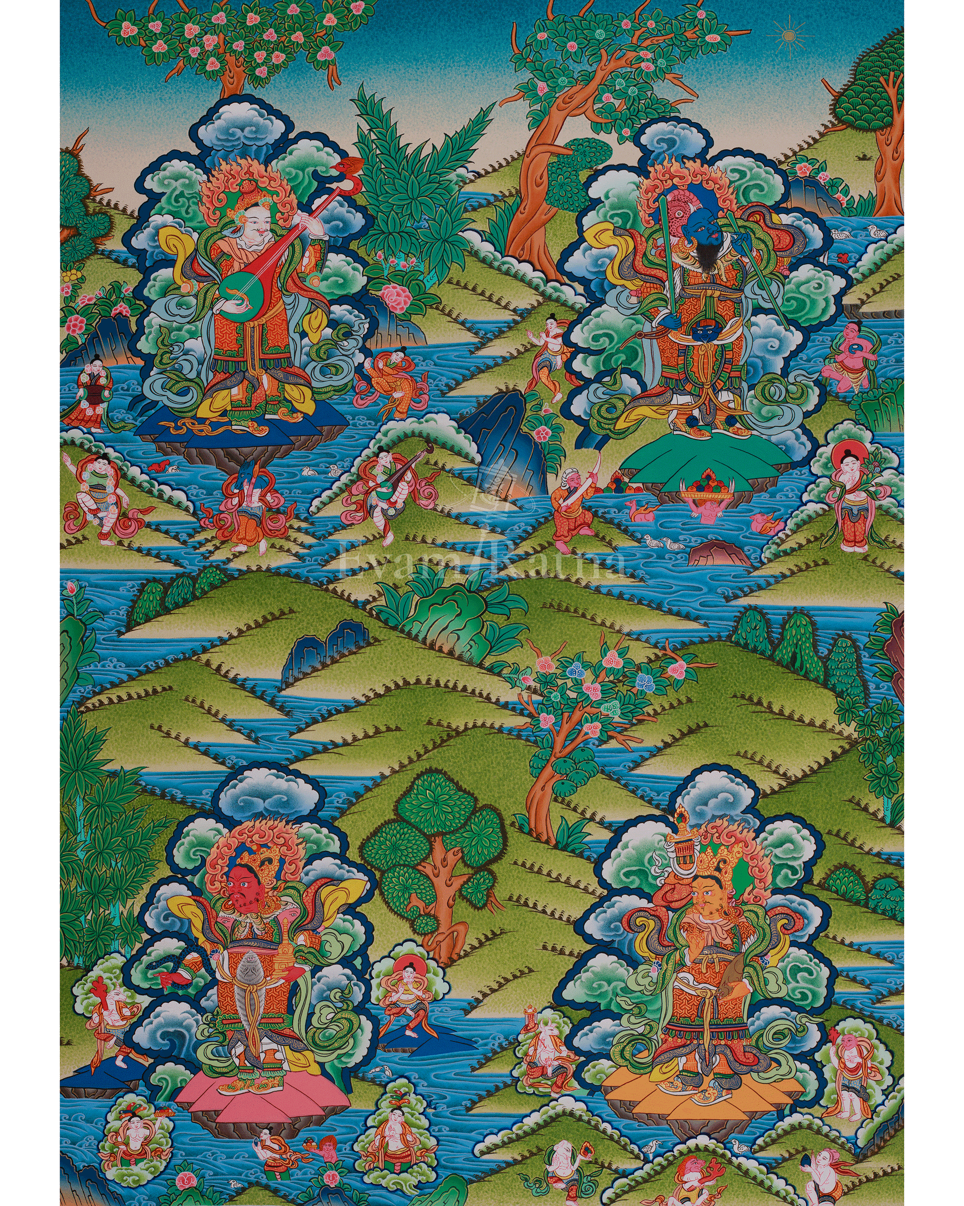 Four Heavenly Kings Thangka