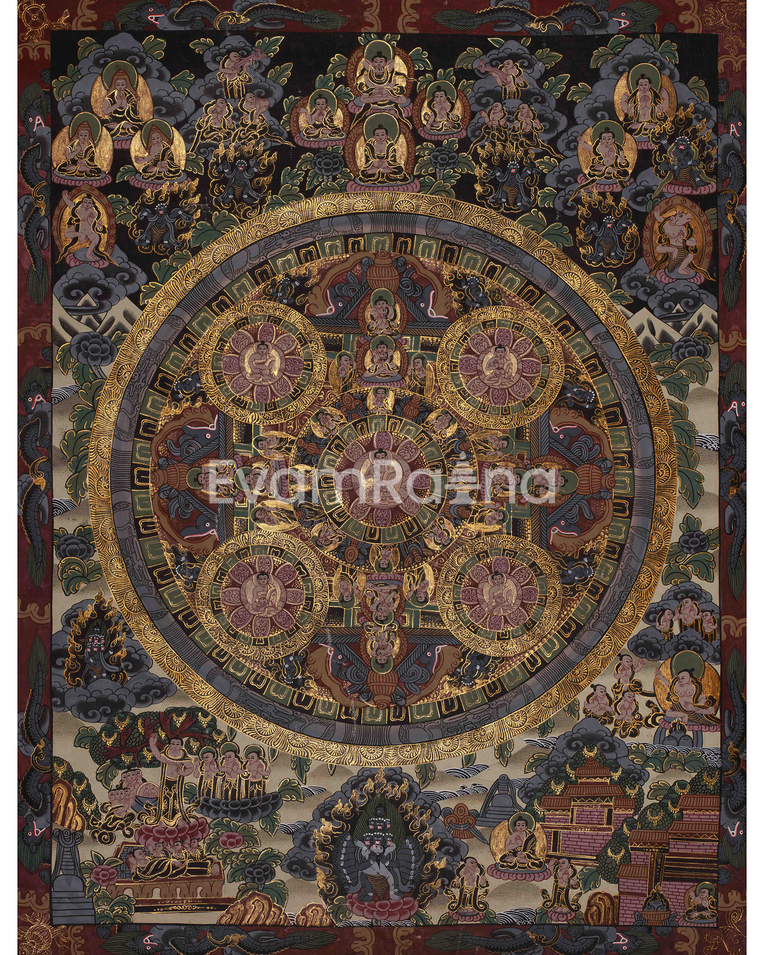 Buddha Mandala Traditional Artwork 