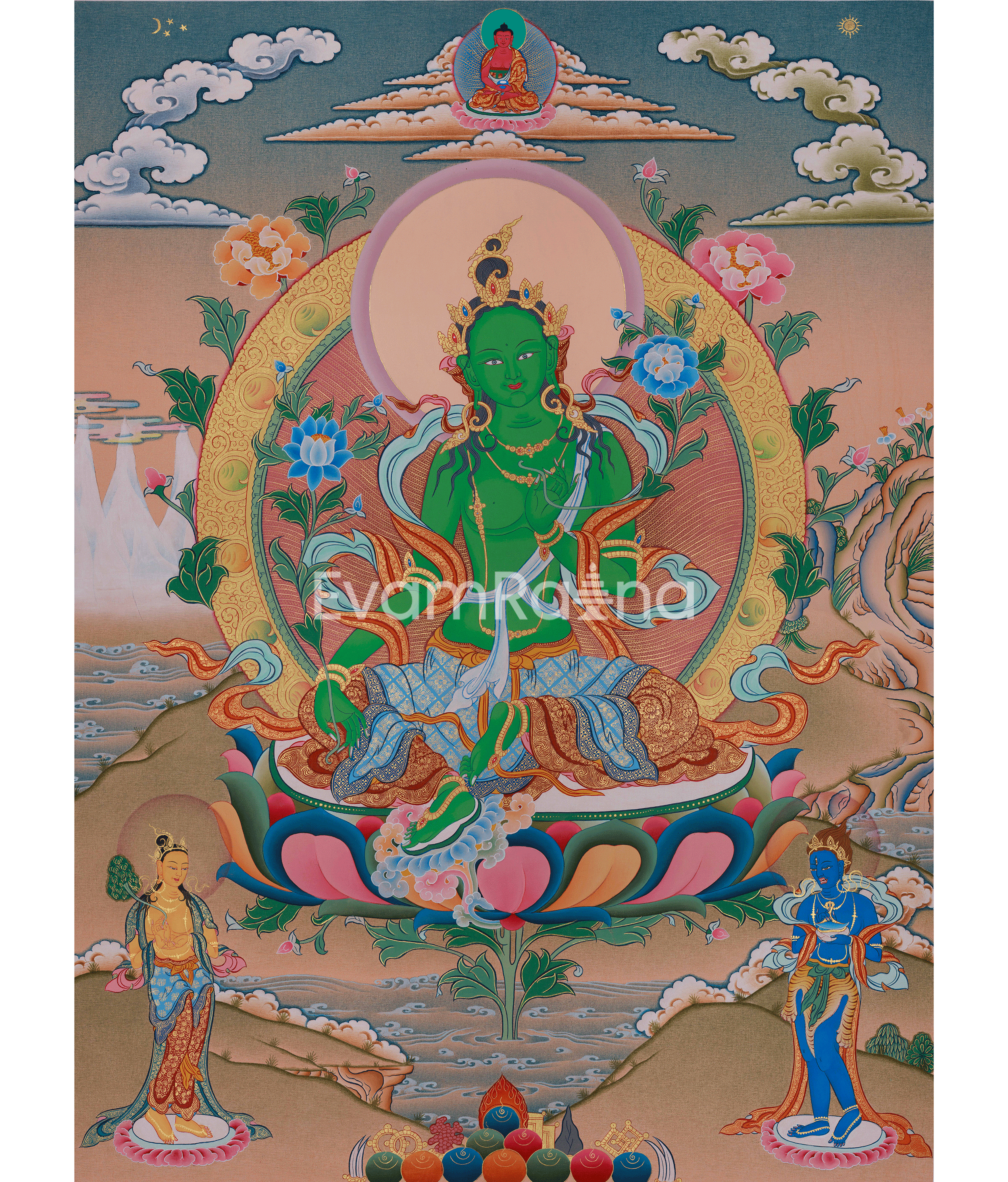 Green Tara Healing and Protection Art